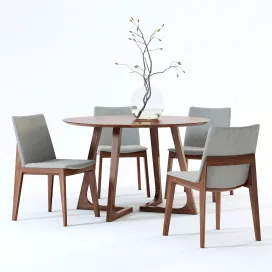 Scandinavian designs fuchsia dining chair